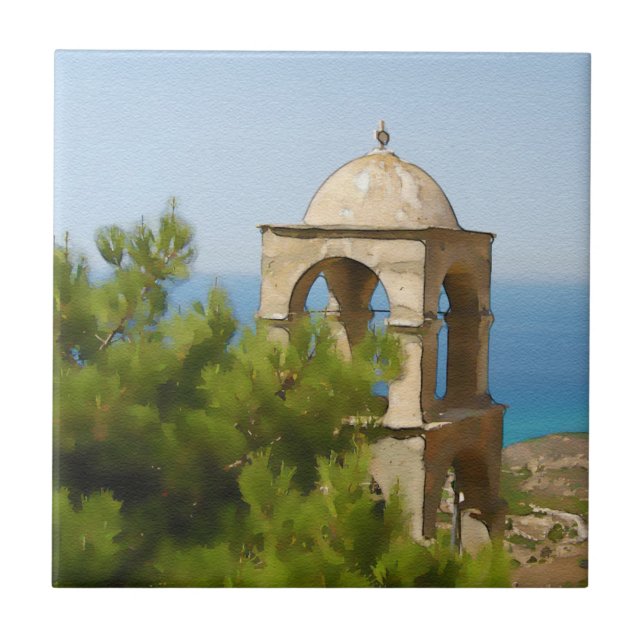 Azulejo Torre de campana acuática (Frente)