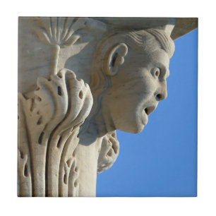 Azulejo Torre de Pisa, detalle de columna, Italia - baldos