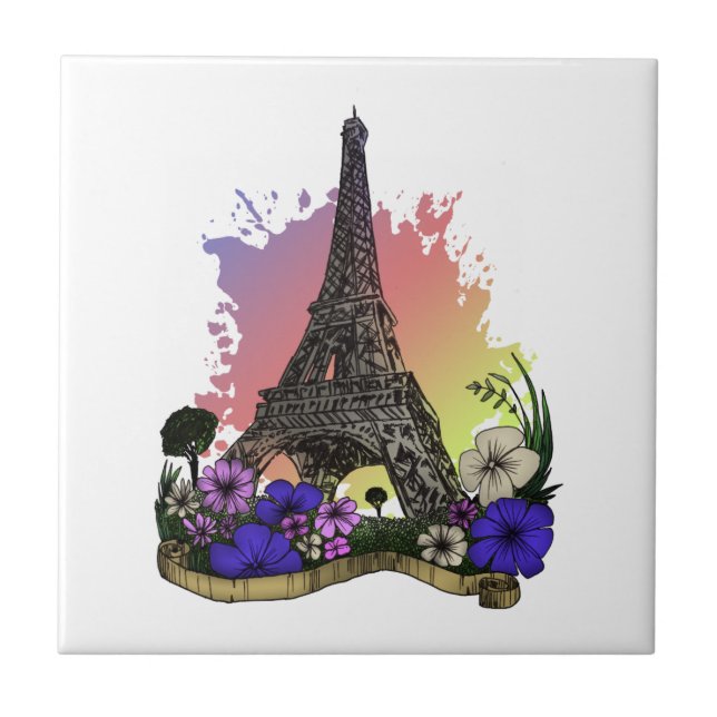 Azulejo Torre Eiffel (Frente)