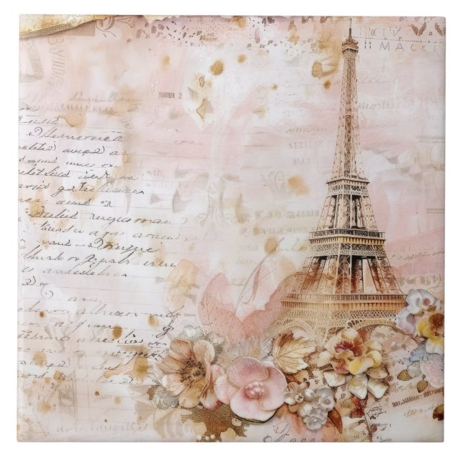 Azulejo Torre Eiffel de París (Frente)