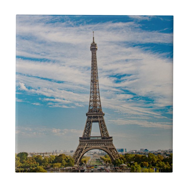 Azulejo Torre Eiffel en París (Frente)