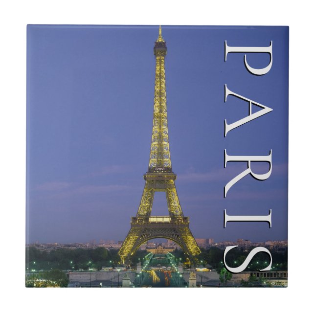 Azulejo Torre Eiffel | París, Francia (Frente)