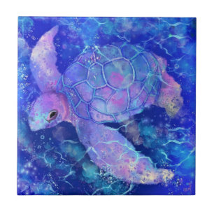 Azulejo Tortuga de agua mosaico cerámico