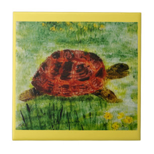 Azulejo Tortuga de arte animal reptil