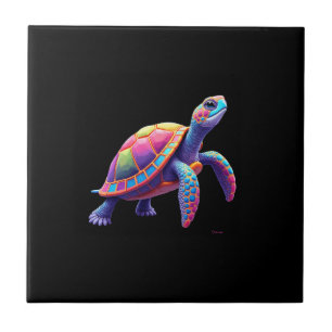 Azulejo Tortuga de caja oriental Colorful Splash (4)