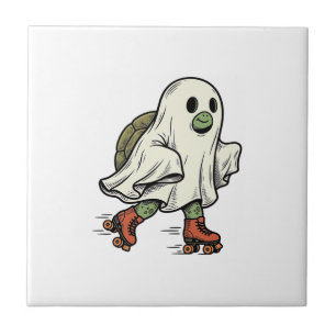 Azulejo Tortuga Fantasma Patinaje Sobre Ruedas Diseño Vint