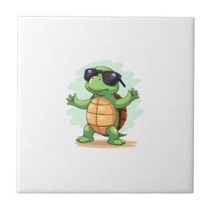 Azulejo Tortuga Marina Dabbing Amante De Los Animales Salv