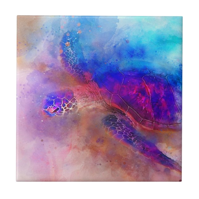 Azulejo Tortuga marina hawaiana (Frente)