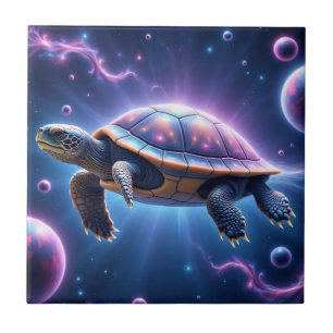 Azulejo Tortuga marina púrpura galáctica