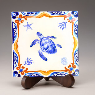 Azulejo Tortuga mediterránea