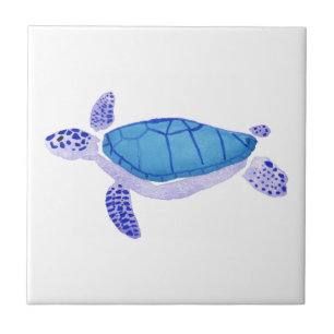 Azulejo Tortuga púrpura