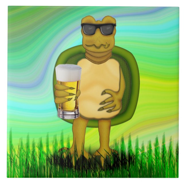 Azulejo Tortuga sedienta (Frente)