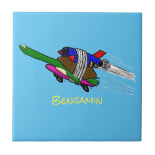 Azulejo Tortuga voladora