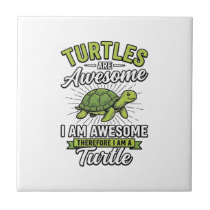 Azulejo Tortugas Antiguas Son Increíbles Camiseta Divertid