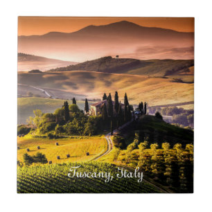 Azulejo Toscana, Italia - fotografía del paisaje