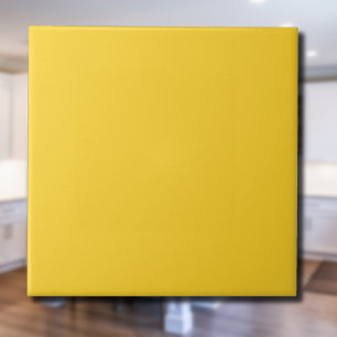 Azulejo Toscano Amarillo Color Sólido Clásico Elegante