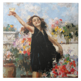 Azulejo Tostada de felicitaciones (por Vincenzo Irolli)