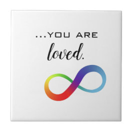 Azulejo Tote de Orgullo LGBTQ+ Infinity