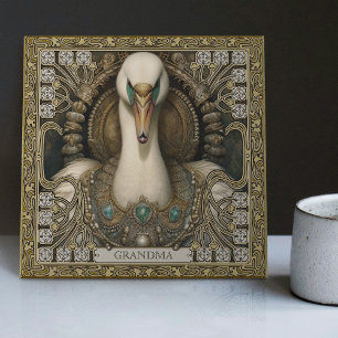 Azulejo Totem personalizable del espíritu del cisne encant