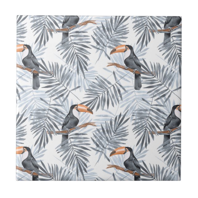 Azulejo Toucan gris (Frente)