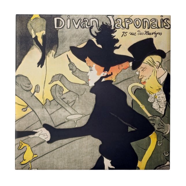 Azulejo Toulouse-Lautrec - Divan Japonais (Frente)