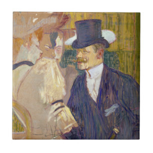 Azulejo Toulouse-Lautrec - El inglés en el Rouge