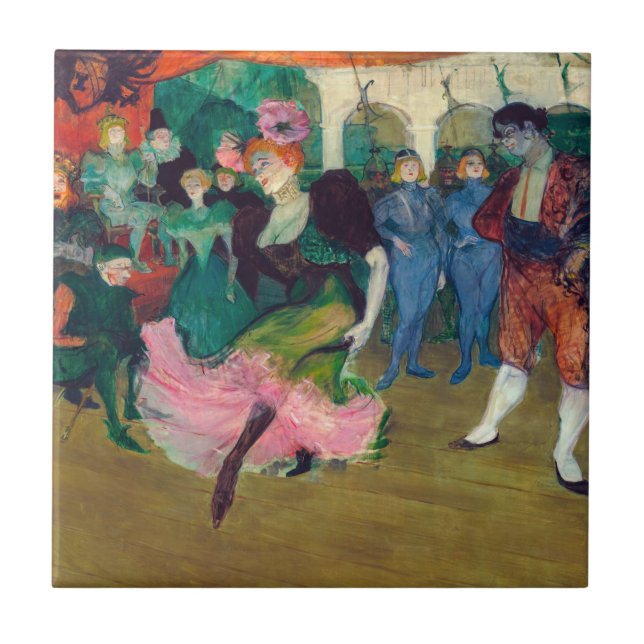 Azulejo Toulouse-Lautrec - Marcelle Lender, Dancing Bolero (Frente)