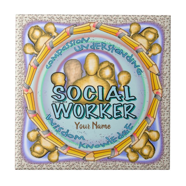 Azulejo Trabajador social (Frente)