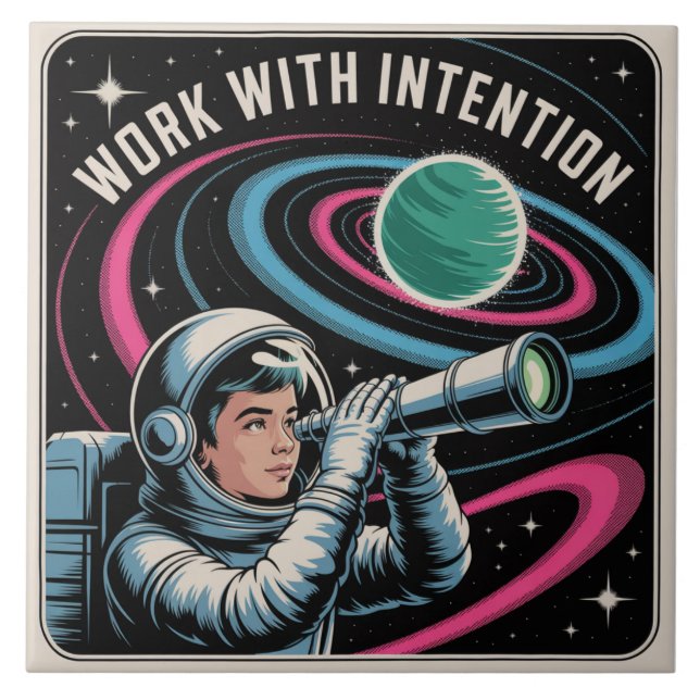 Azulejo Trabajar Con Intención (Frente)
