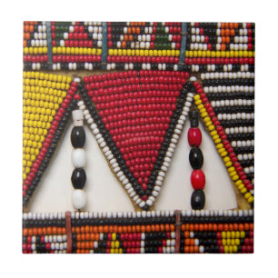 Azulejo Trabajo con cuentas tribales Maasai