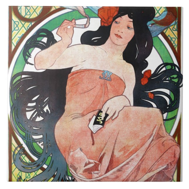 Azulejo TRABAJO, Mucha (Frente)