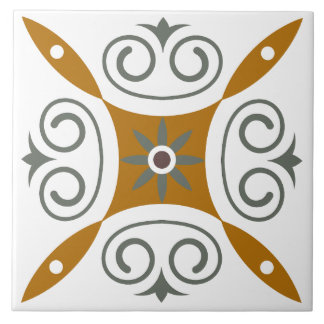 Azulejo Tradicional clásico italiano mediterráneo marrón