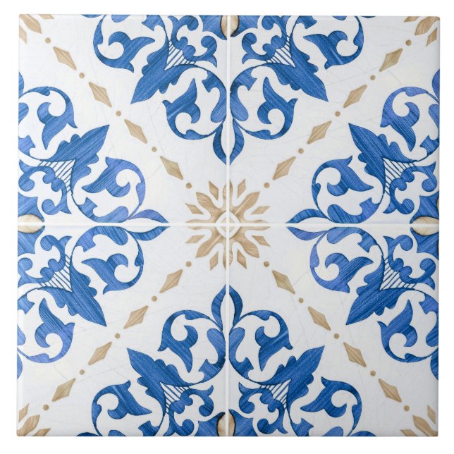 Azulejo Traditional Portuguese glazed  (Frente)