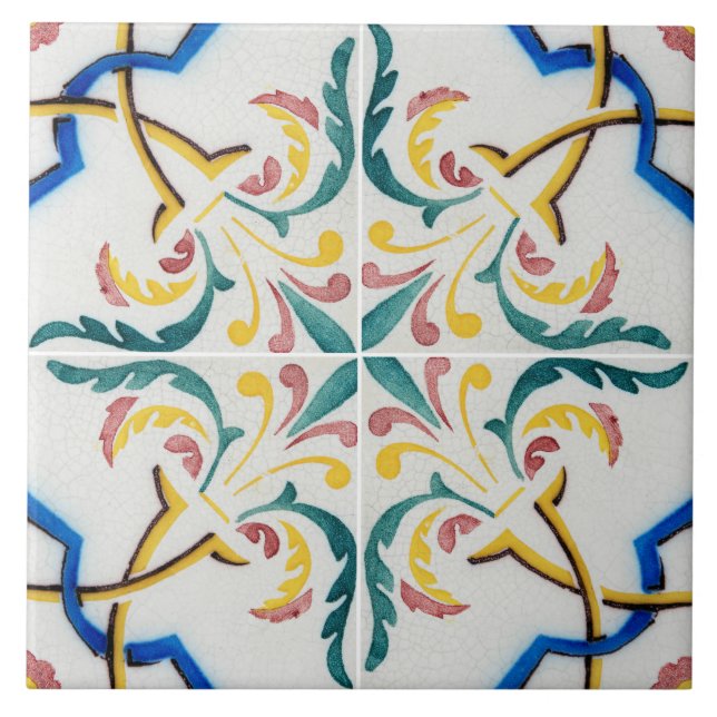 Azulejo Traditional Portuguese glazed  (Frente)