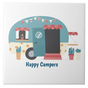 Azulejo Trailer feliz de campers