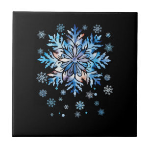 Azulejo Traje de copo de nieve Navidad de invierno a juego