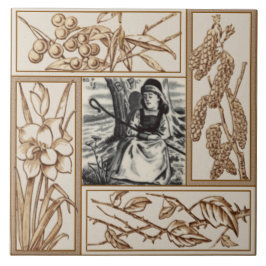 Azulejo Transferware de rima de uva popular de Bo Repro VI