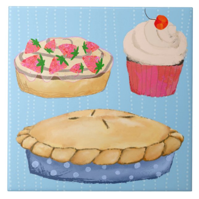 Azulejo Tratamientos Sabrosos Cubierta de cocina cerámica (Frente)