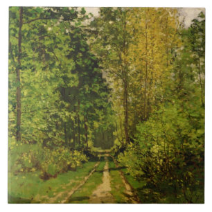 Azulejo Trayectoria enselvada de Claude Monet el