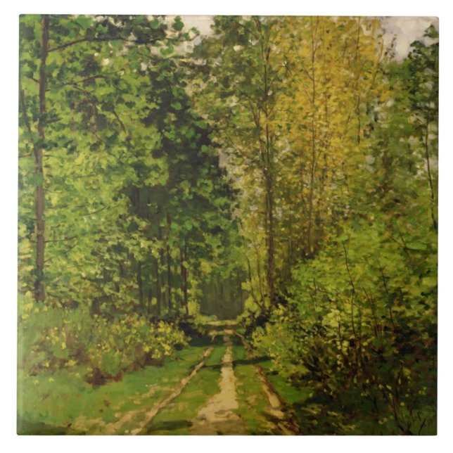 Azulejo Trayectoria enselvada de Claude Monet el | (Frente)