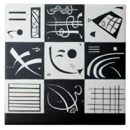 Azulejo Treinta, Abstracción Biomórfica - Kandinsky