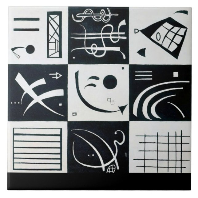 Azulejo Treinta, Abstracción Biomórfica - Kandinsky (Frente)