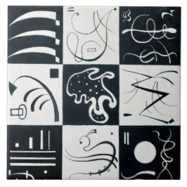 Azulejo Treinta, Abstracción Biomórfica - Kandinsky