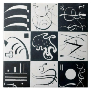 Azulejo Treinta, Abstracción Biomórfica - Kandinsky