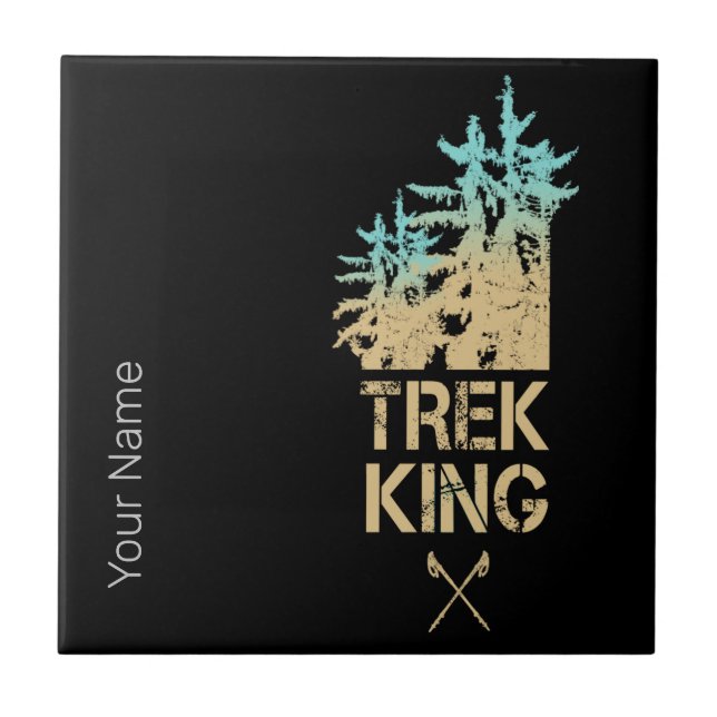 Azulejo Trekking y senderismo Diseño Forestal al Aire Libr (Frente)