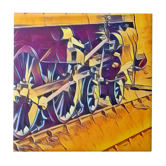 AZULEJO TRENES DE VAPOR (Frente)