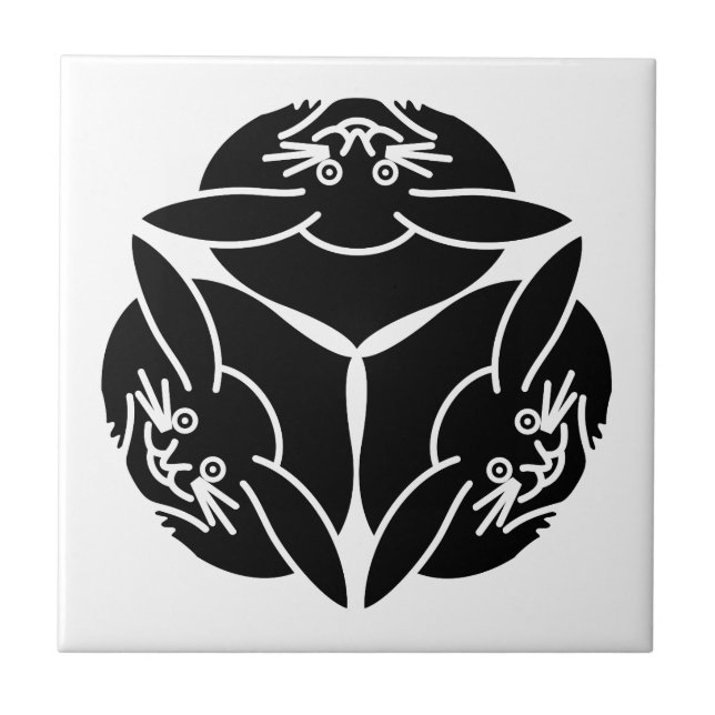 Azulejo Tres conejos (Frente)