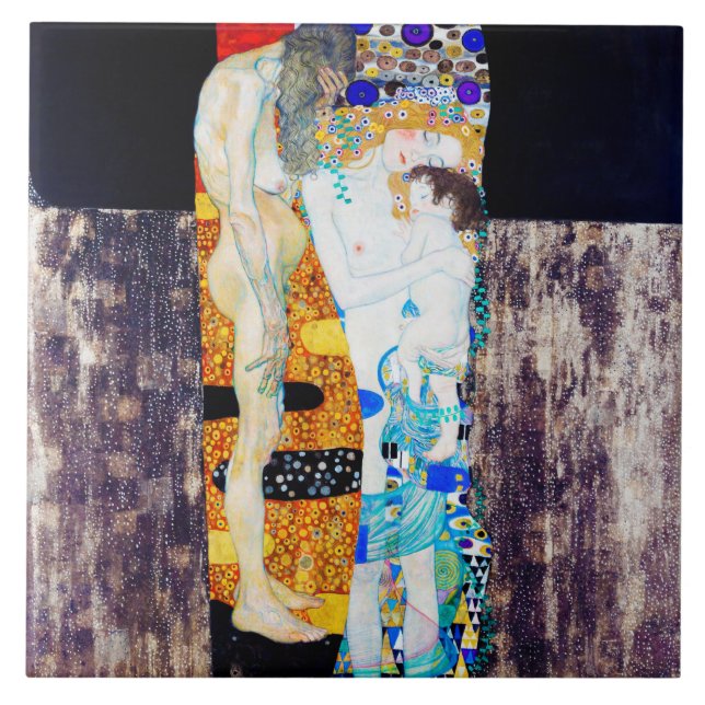 Azulejo Tres Edades de Vida, Gustav Klimt (Frente)