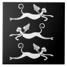 Azulejo tres gatos voladores