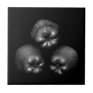 Azulejo Tres manzanas - Fotografía Bella Artes en blanco y